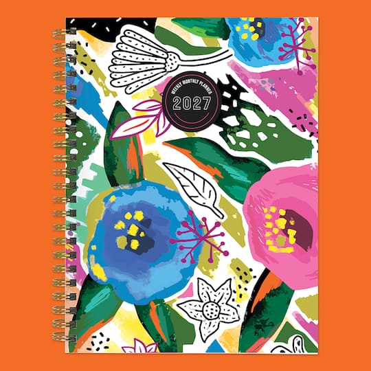 2027 Graphic Petals Medium Weekly Monthly Planner